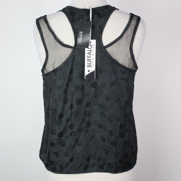 NWT Buffalo David Bitton Womens Medium Dotted Sleeveless Top - Picture 3 of 5